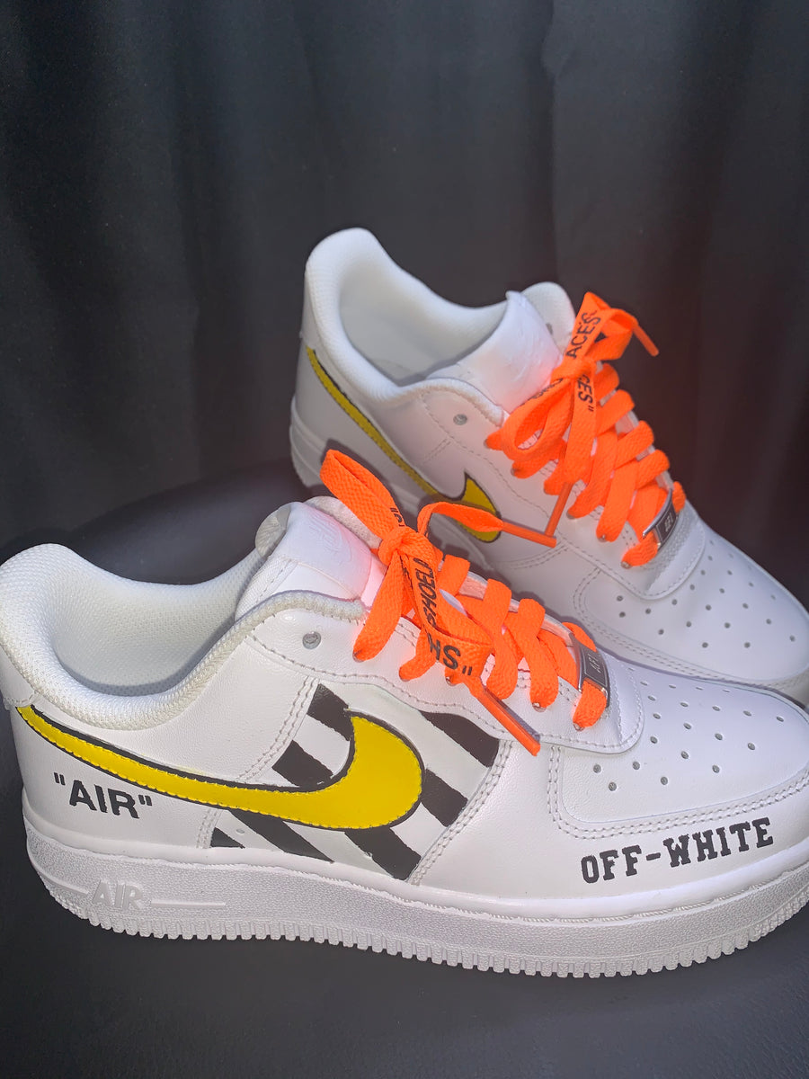 Green and Orange AF1 Custom – Art2Soles